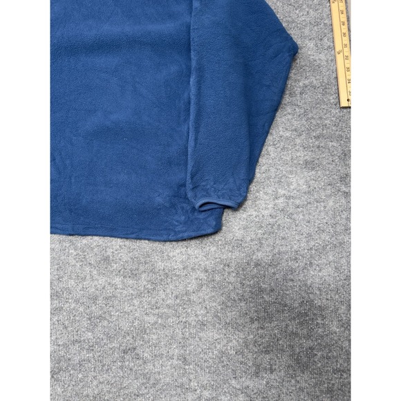 Vintage 90's Columbia Pullover Fleece Snap T Mens XL Blue Black USA Made - Picture 16 of 16